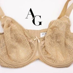 Glamorise (9845) Nude Underwire Lace Bra - 40F